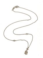 Collana Ititoli Donna Goccia in Oro bianco Diamante GOCCIA DIA CT 1.47 F/SI - 0.22